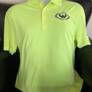 Nike Yellow Golf Polo Dri-Fit